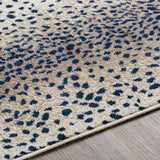 Hauteloom Livingston LIVI Navy Machine Made Polypropylene Rug