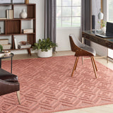 nourison versatile nrv01 coral orange rug