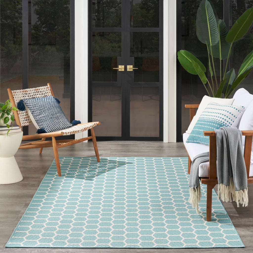 nourison twist reversible tws01 aqua rug