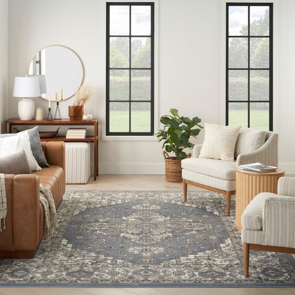 nourison quarry qua05 blue rug