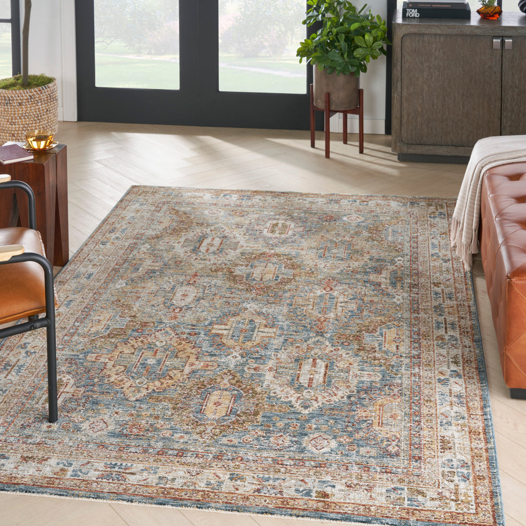 nourison sahar shr01 blue rug