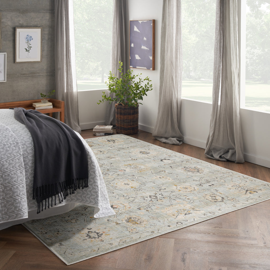 nourison oushak home ous01 mint rug