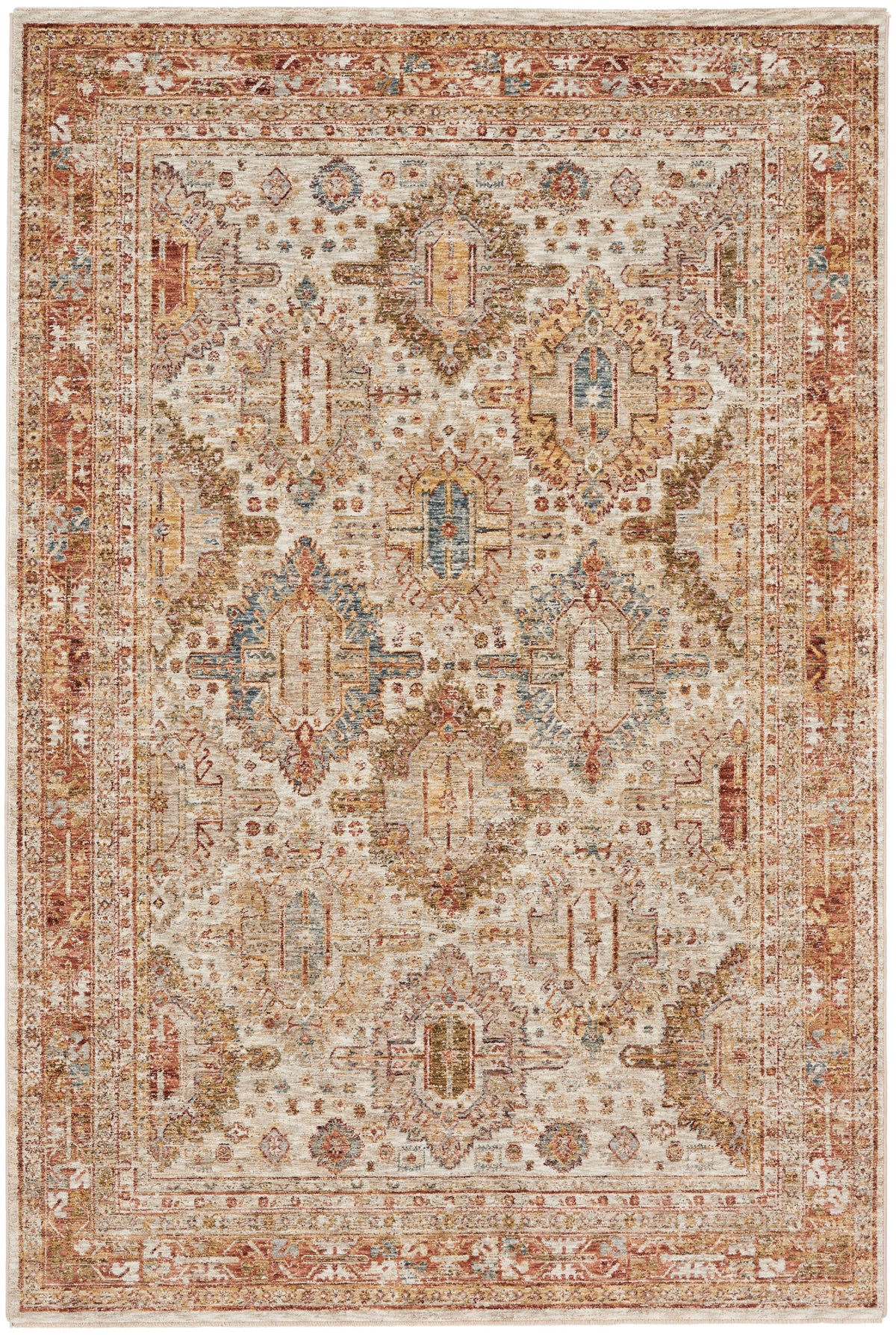 nourison sahar shr01 ivory multicolor rug