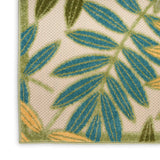 nourison aloha alh18 green multicolor rug