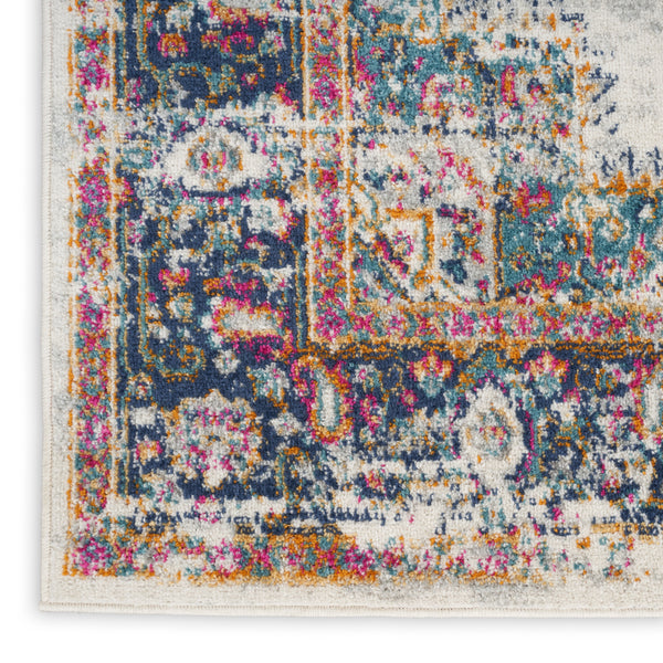nourison passion psn03 ivory blue rug