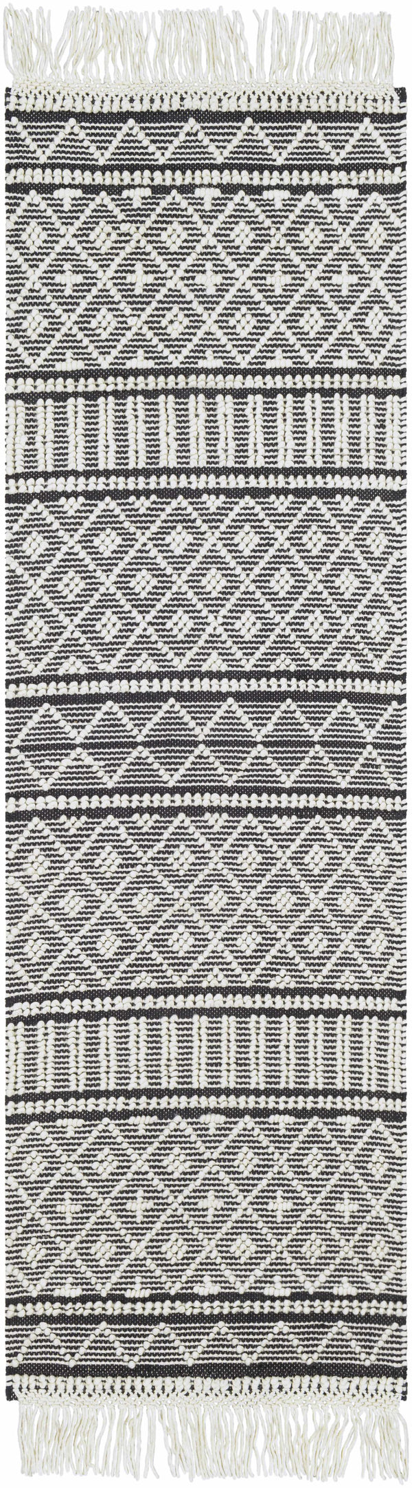 Hauteloom Leon LNHW White Woven/Flatwoven Wool Rug