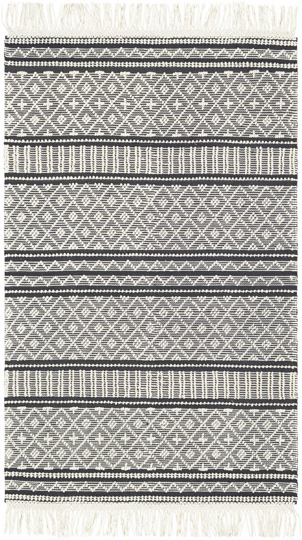 Hauteloom Leon LNHW White Woven/Flatwoven Wool Rug