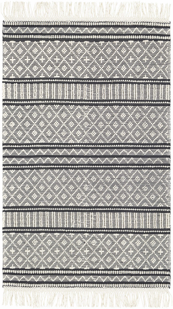 Hauteloom Leon LNHW White Woven/Flatwoven Wool Rug