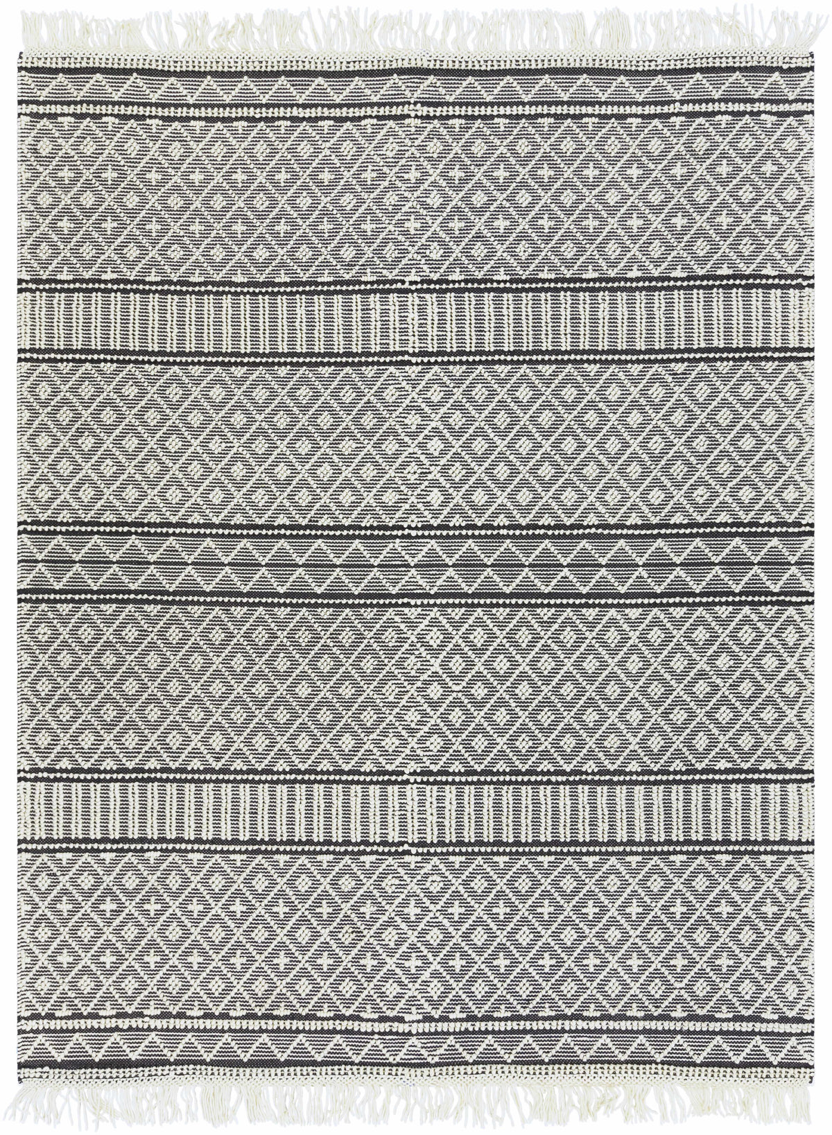 Hauteloom Leon LNHW White Woven/Flatwoven Wool Rug