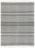 Hauteloom Leon LNHW White Woven/Flatwoven Wool Rug