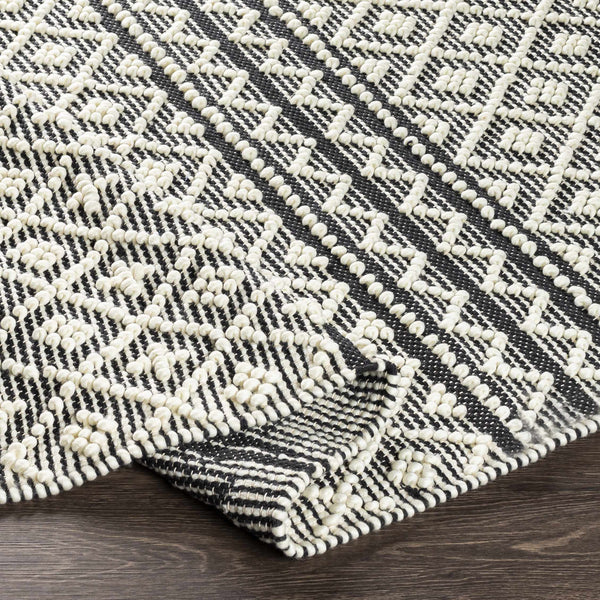 Hauteloom Leon LNHW White Woven/Flatwoven Wool Rug