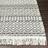 Hauteloom Leon LNHW White Woven/Flatwoven Wool Rug