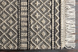 Hauteloom Leon LNHW White Woven/Flatwoven Wool Rug