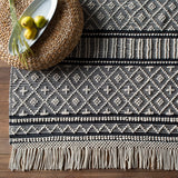 Hauteloom Leon LNHW White Woven/Flatwoven Wool Rug