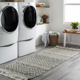 Hauteloom Leon LNHW White Woven/Flatwoven Wool Rug