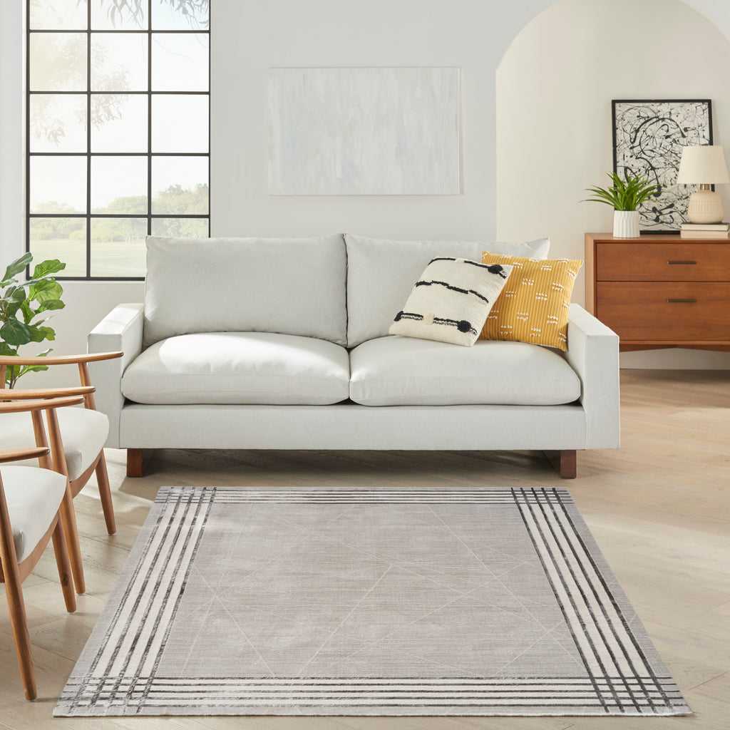 nourison desire dsr01 grey silver rug
