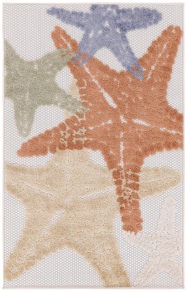nourison aloha alh28 ivory multicolor rug