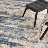 nourison dreamy shag drs10 light blue grey rug