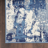 nourison grafix grf38 navy blue rug