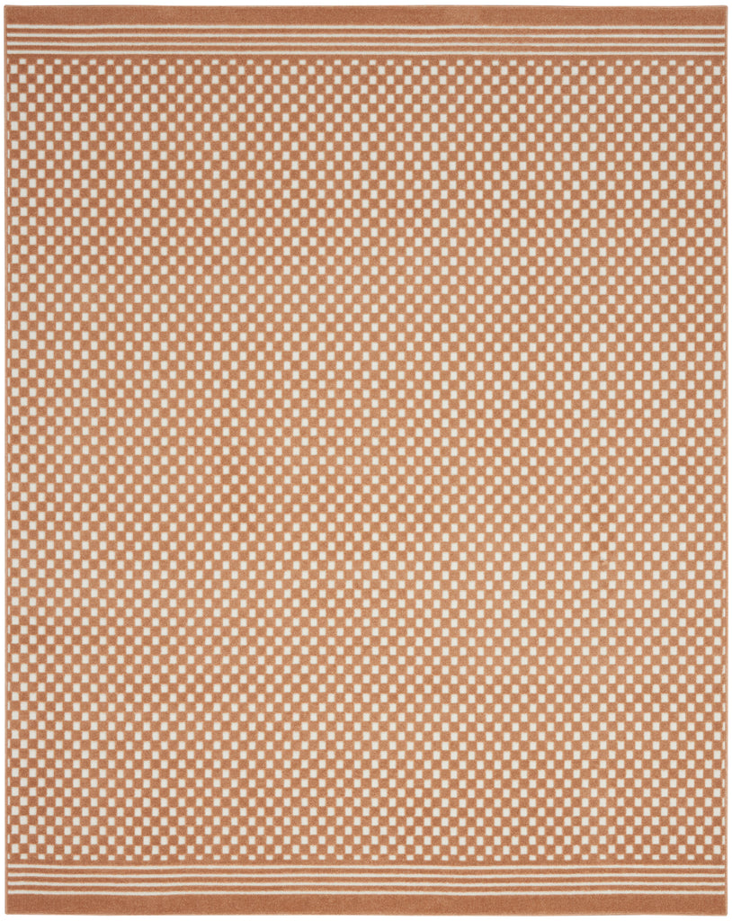 nourison care free caf02 copper rug