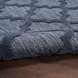nourison easy care nes01 navy blue rug