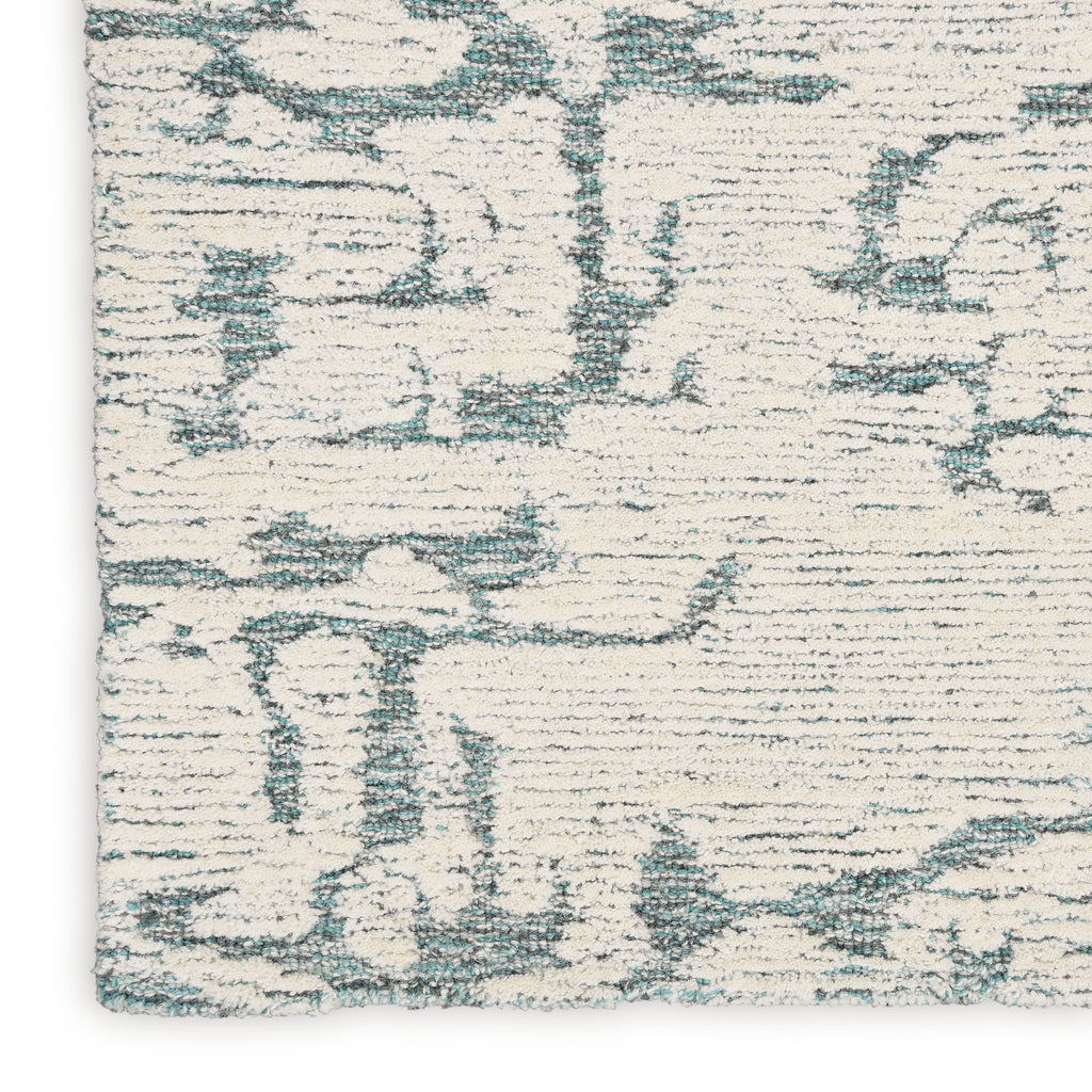 nourison ck009 sculptural scl01 teal rug