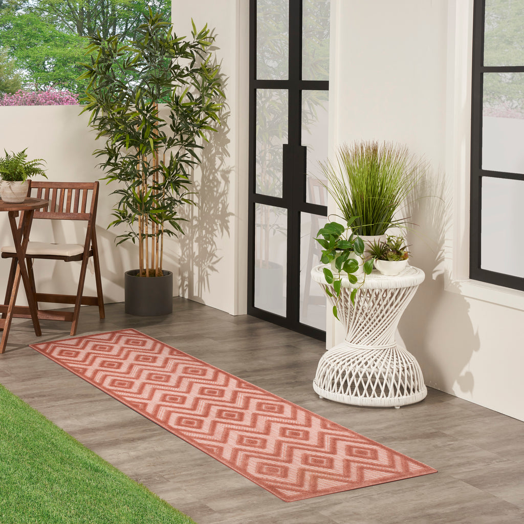 nourison versatile nrv01 coral orange rug