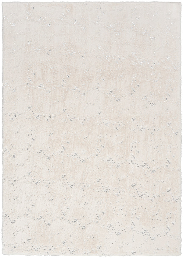 nourison cozy shimmer csh01 ivory silver rug