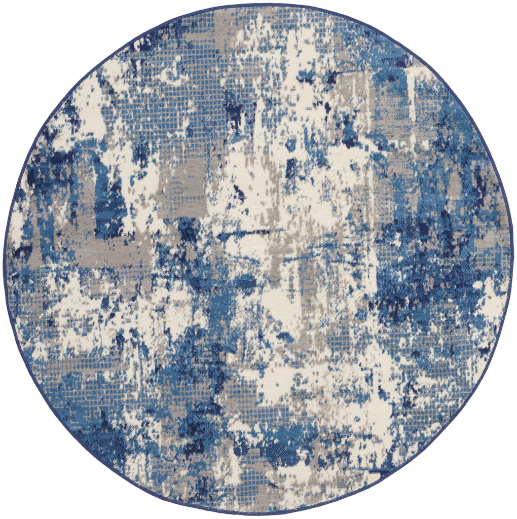 nourison grafix grf38 navy blue rug