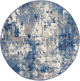 nourison grafix grf38 navy blue rug