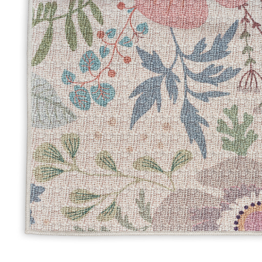 nourison nourison washables nwb06 cream multicolor rug
