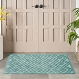 nourison versatile nrv01 aqua teal rug