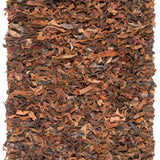 safavieh clearance leather shag lsg511b saddle rug