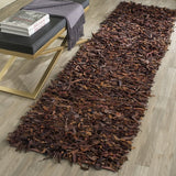 safavieh clearance leather shag lsg511b saddle rug