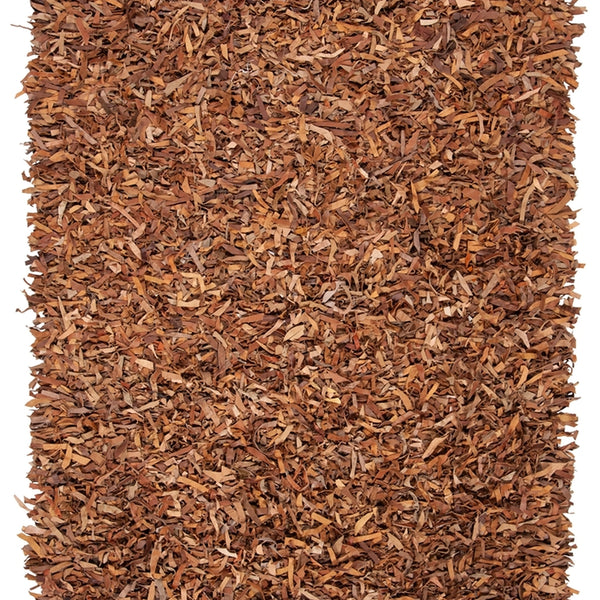 safavieh clearance leather shag lsg511b saddle rug