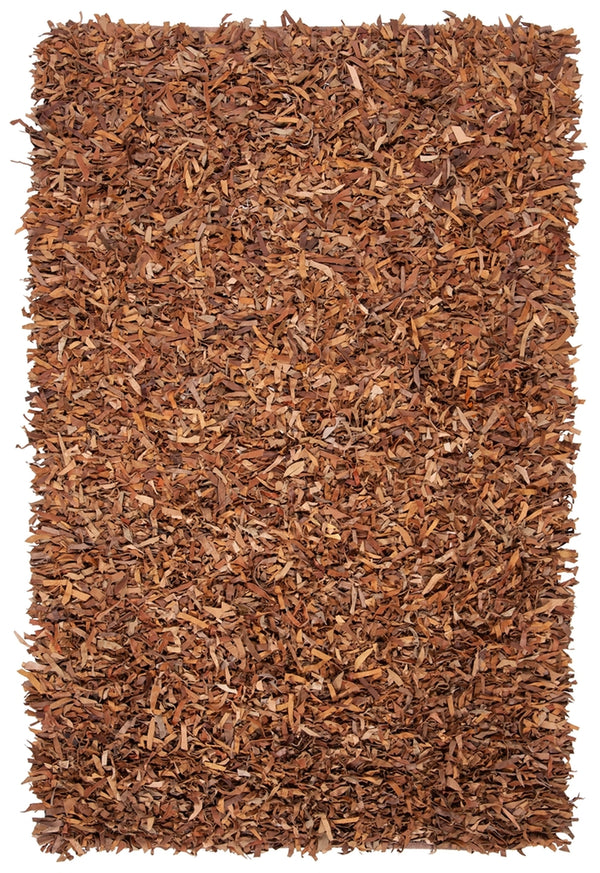 safavieh clearance leather shag lsg511b saddle rug