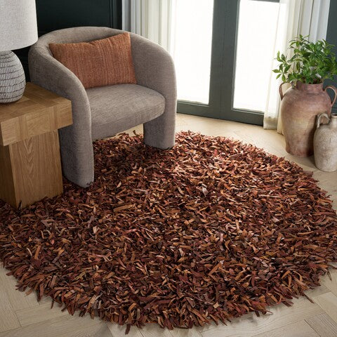 safavieh clearance leather shag lsg511b saddle rug