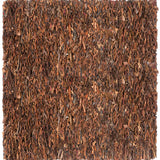 safavieh clearance leather shag lsg511b saddle rug