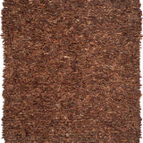 safavieh clearance leather shag lsg511b saddle rug