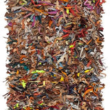 safavieh clearance leather shag lsg511m multi rug