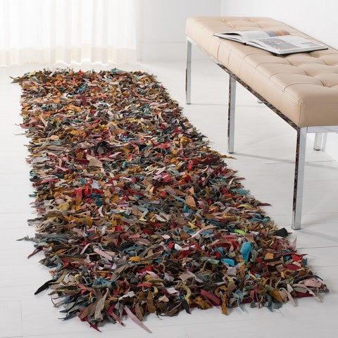 safavieh clearance leather shag lsg511m multi rug
