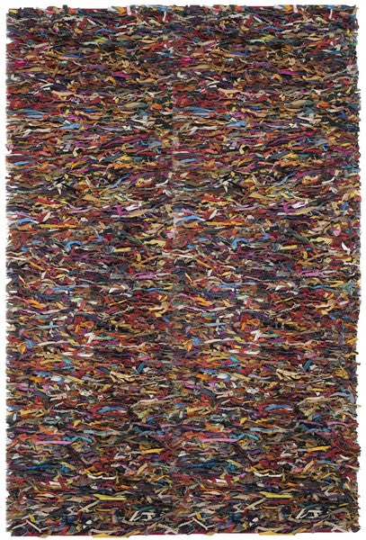 safavieh clearance leather shag lsg511m multi rug