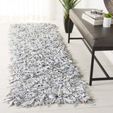safavieh clearance leather shag lsg601c grey rug