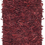 safavieh clearance leather shag lsg601d red rug
