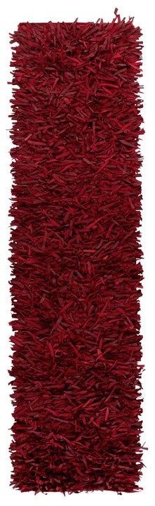 safavieh clearance leather shag lsg601d red rug