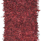safavieh clearance leather shag lsg601d red rug