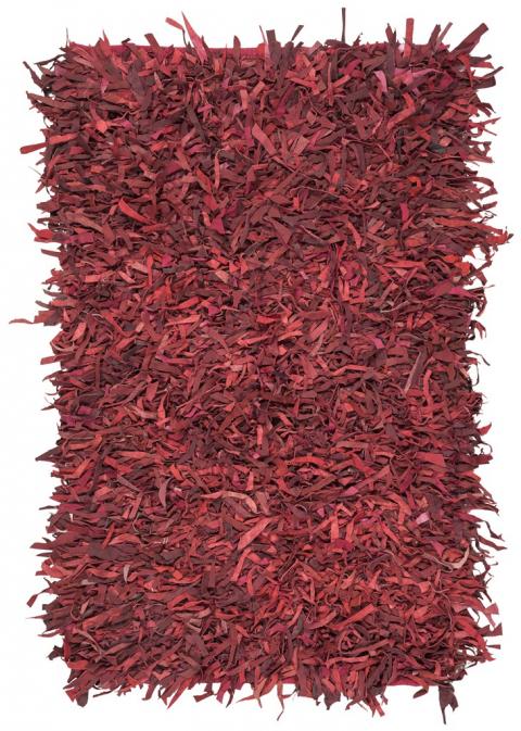 safavieh clearance leather shag lsg601d red rug