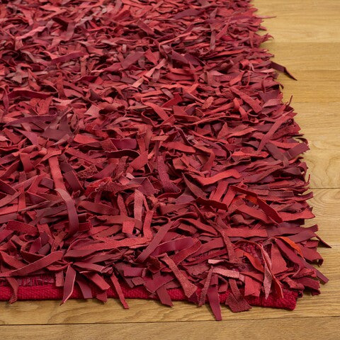 safavieh clearance leather shag lsg601d red rug