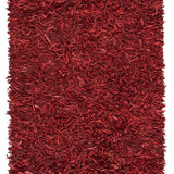 safavieh clearance leather shag lsg601d red rug