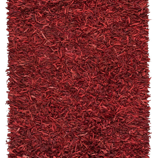 safavieh clearance leather shag lsg601d red rug